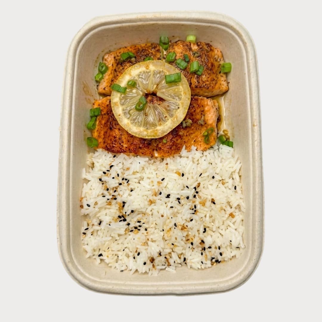 Honey Lemon Salmon & Rice