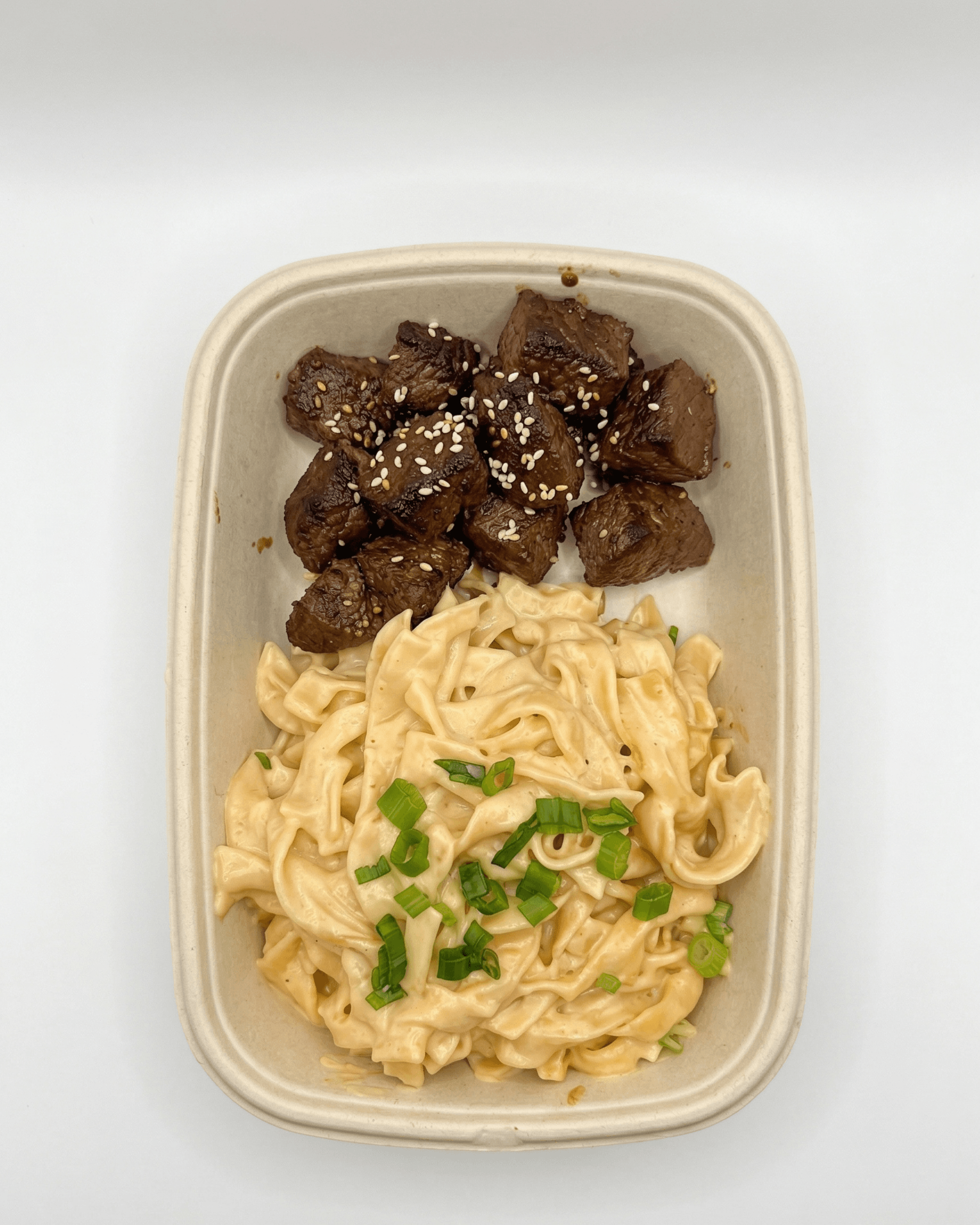 Sesame Beef & Fettuccine
