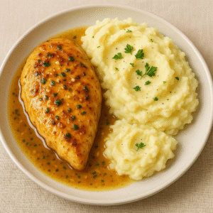 Garlic Butter Chicken and Creamy Potatoes