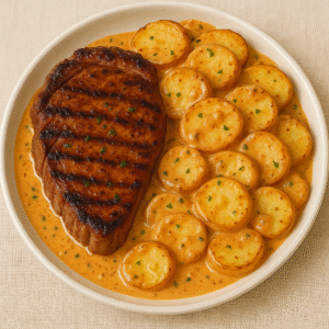 Creamy Chipotle Steak and Potatoes